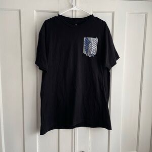Attack On Titan Season 2 RIPPLE JUNCTION Black T-Shirt Adult Size XL